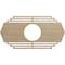 Ekena Millwork Chrysler Wood Fretwork Pierced Ceiling Medallion, Birch, 20"W x 10"H x 5 1/4"ID x 3/8"T CMWP20X10X0375CSBI - alternate 1